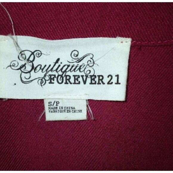 FOREVER 21 FUCHSIA COLD SHOULDER DRESS SZ.S EUC. - Picture 3 of 4